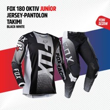 Fox Siyah Beyaz Çocuk Jersey Pantolon Takımı