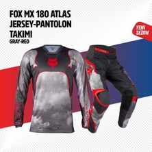 Fox Gri Kırmızı Jersey Pantolon Takımı
