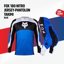 Fox Mavi Beyaz Jersey Pantolon Takımı