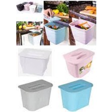 Gri Plastik Askılı Çöp Kutusu, Pratik ve Şık Temizlik Çözümü