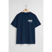 Oversize Atp Tour Tenis Turnuvası Cep Tasarımlı Unisex T-Shirt