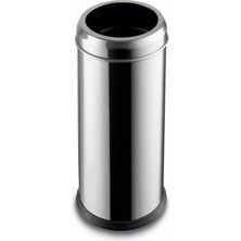 5 Litre Paslanmaz Çelik Plastik Iç Kovalı Açık Çöp Kovası Gümüş Renk