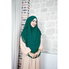 Gölgeli Sufle Hijap Khimar Tesettür Hazır Türban Şal