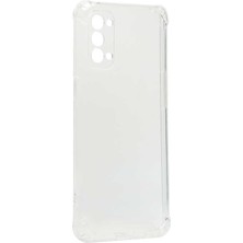 Oppo Reno 4 Kılıf Scks Kamera Korumalı Nitro Anti Shock Silikon-Renksiz