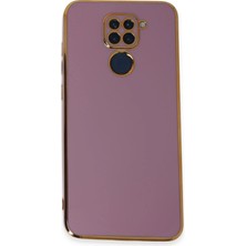 Xiaomi Redmi Note 9 Kılıf Volet Silikon - Mor - MRS9205-9704