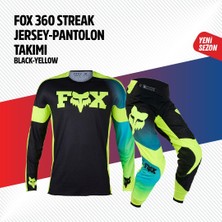 Fox Siyah Sarı Jersey Pantolon Takımı