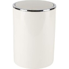 Şık 6 Lt Bej Çöp Kovası, Modern ve Kullanışlı Tasarım