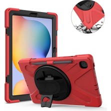 Samsung Galaxy P610 Tab S6 Lite 10.4 Kılıf Amazing Tablet Kapak - Kırmızı - MRS4646-6712