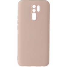 Xiaomi Redmi 9 Kılıf Nano Içi Kadife Silikon - Pudra - MRS4054-9582