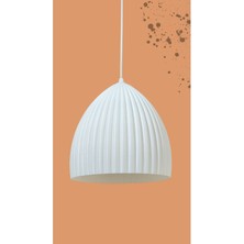 Şık Beyaz Tekli Sarkıt Avize, Yatak Odası, Mutfak ve Oturma Odası Için Tasarım