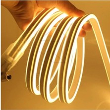 Esnek LED Şerit 1-15M, 220V, Gün Işığı, Sarı, Fişli, Parlak ve Dayanıklı
