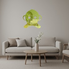 Konuşmayan Maymun Yüz Dekoratif Altın Aynalı Tablo - 3mm  - MRS9110-9551