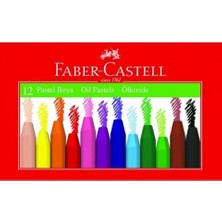 Faber-Castell Pastel Boya, 12 Renk, Yumuşak ve Rahat Kullanım, Canlı Renkler, Kağıt ve Taş Üzeri Uygun