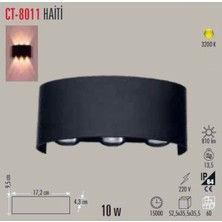 10W LED Duvar Aplik, 3200K Günışığı, Şık ve Modern Tasarım