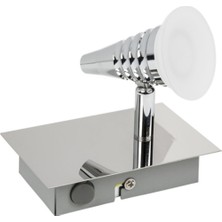 LED Aplik Anahtarlı Beyaz CT-54001, Enerji Tasarruflu ve Şık Tasarım.