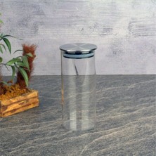 Şeffaf Cam Kavanoz, Metal Kapaklı, 360 Ml, Şık ve Dayanıklı Saklama Ürünü