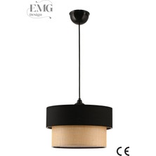 2 Katlı Kumaş Pasta Avize, Yatak ve Çocuk Odası Için Şık Aydınlatma