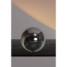 Füme Renk Cam Fanus Avize, Sarkıt, Lambader, 15CM Şık ve Modern Tasarım