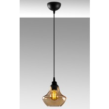 Şık Tekli Cam Sarkıt Aydınlatma, Ev, Ofis, Cafe, Restoran Için Modern Tasarım