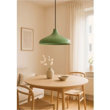 Mint Yeşili Endüstriyel Metal Avize, Şık ve Modern Sarkıt Dekorasyon.