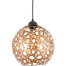 Rustik Ferforje Sarkıt Avize, Büyük Selçuklu Motifli, Yıldız Detaylı, Şık ve Zarif Tasarım