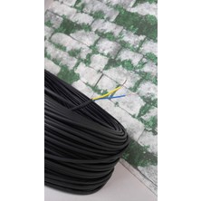 Siyah 2*0,50 mm 20 Metre Elektrik Kablosu, Kaliteli ve Dayanıklı Uzunluk