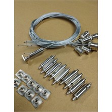 Bej Lineer Çelik Askı Teli, 10'lu Paket, Dayanıklı ve Güvenilir Askı Çözümü