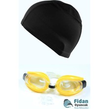 Renkli Yüzme Seti: Gözlük, Kulak Tıkacı ve Likralı Bone, Şık ve Konforlu Tasarım