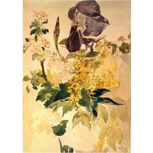 Suluboya Soyut Kadın Kanvas Tablo 35X50 Cm, Şık ve Modern Duvar Süsü