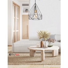 Şık Siyah Piramit Avize, Salon, Mutfak ve Antre Için Modern Aydınlatma