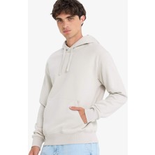 DeFacto Regular Fit Kapüşonlu İçi Yumuşak Tüylü Kanguru Cepli Basic Düz Sweatshirt X8283AZ25AU