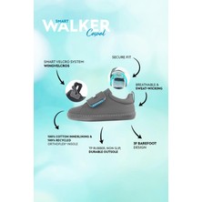 Hopfrög Smart Walker Casual Süper Mat Gri Barefoot Çocuk Ayakkabı