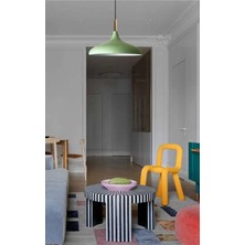 Yeşil Metal Sarkıt Avize, Modern Tasarım, 35CM, Salon ve Mutfak Için Şık Aydınlatma
