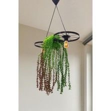 Siyah Metal Bisiklet Tekerlek Sarkıt Avize, Rustik Dekorasyon Için Ideal Seçim