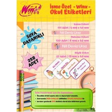 Winx Okul Etiketi Defter Etiketi Kalem Etiketi Kişiye Özel Suya Dayanıklı Isim Yazılabilien