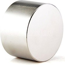 50MM Çap ve 30MM Kalınlıkta Güçlü Büyük Neodyum Mıknatıs, Beyaz Renk