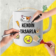 Kişiye Özel Renkli Baskılı Porselen Kupa Bardak, Sevgi ve Anlam Dolu Tasarım