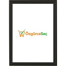 Açılır Kapanır Alüminyum Köşe Çerçeve 35X50 Siyah, 25MM Kalınlık