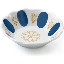 Mavi Beyaz Klasik Melamin Çay Tabağı Seti 6 Adet, Şık ve Dayanıklı Tasarım