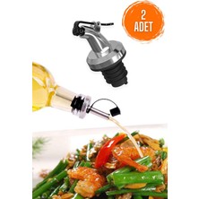 Silikon Şişe Ucu Tıpası 2'li Damlatmaz, Huni, Sıvıyağ, Limonluk, Sosluk, Aparat