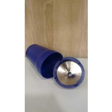 Mavi Yanmaz Plastik Küllük, Koku Hapseden Iç Kısım Metal Tasarım