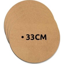 Kahverengi 33 cm Mdf Supla, 6 Adet, Doğal Ahşap Görünümlü Şık Tasarım