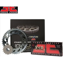 Zincir Dişli Seti Suzukı Gsx 8s R 800CC Zincir: JT-525X1R3 ÇELIK-120 Ön Dişli: Sunstar 17T Arka Dişli: Jt 47T 2022-2024