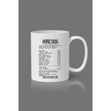 Albüm Temalı Baskılı Beyaz Kupa Bardak, Şık ve Kullanışlı Tasarım