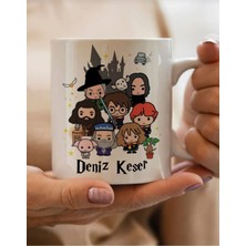 Beyaz Baskılı Kişiye Özel Harry Potter Temalı Kupa Bardak Doğum Günü Hediyesi