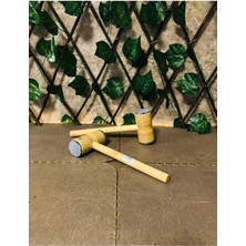 Ahşap Çift Başlı Et ve Zeytin Ezici, Yumuşatma ve Dövme Kolaylığı Sağlar