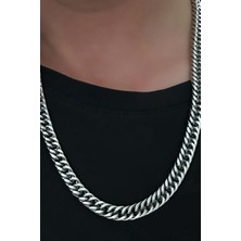 Küba Zincir Kalın Model Çelik Zincir Kolye | Karma Serisi