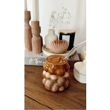 Isıya Dayanıklı Borosilikat Bardak, Kahve ve Sunum, Üzüm, Ekru Renk