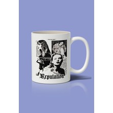 Beyaz Baskılı Kupa Bardak, Şık ve Günlük Kullanım Için Ideal