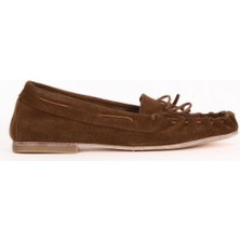 Bueno Shoes Kahverengi Süet Kadın Babet 30WA242011 30WA242011